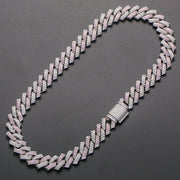 Unisex Pink Cuban Chain Necklace