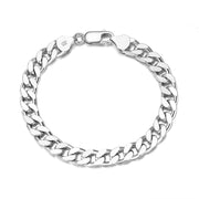 Sterling Silver Cuban Link Chain Bracelet