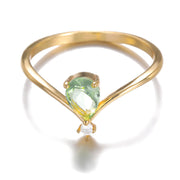 Pear Shaped Birthstone Ring