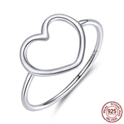 Sterling Silver "Open Your Heart" Ring