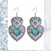 GiGi Turquoise Hanging Heart Earrings