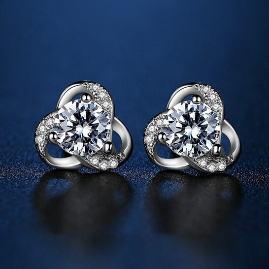 Lovely Flower "Diamond" Earrings