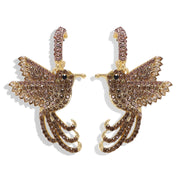 "Birds of a Feather" Full Diamond Earrings