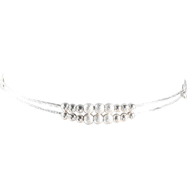 Korean Beaded Layered Anklet