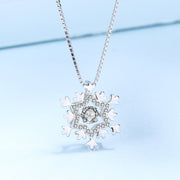 Sterling Silver "Let it Snow"  Pendant Necklace