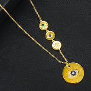 Female Evil Eye  Protection Necklace