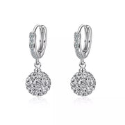 "Belle of the Ball" Round Drop Earrings