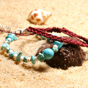 Turquoise Gravel Anklet