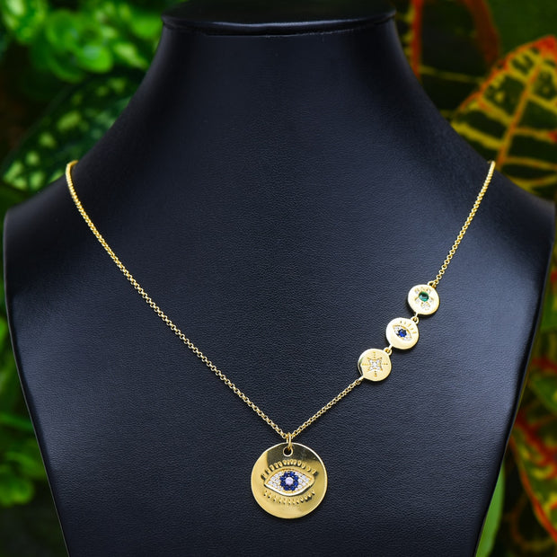 Female Evil Eye  Protection Necklace