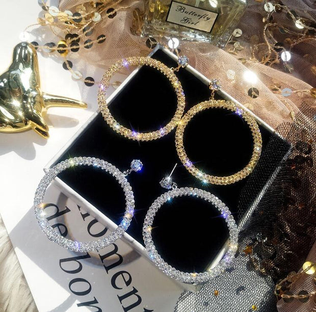 "All Eyes on Me" Gemstone Hoop Earrings