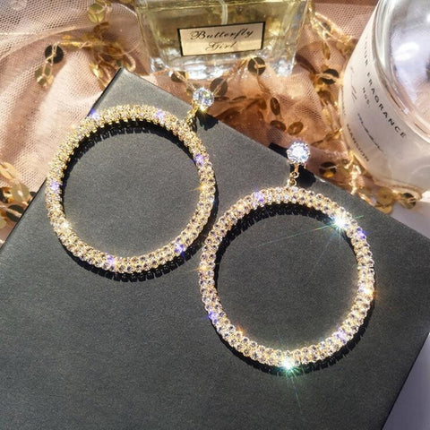 "All Eyes on Me" Gemstone Hoop Earrings