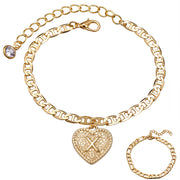 "Love Letter" Initial Anklet Set