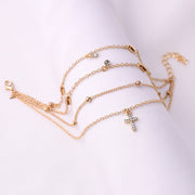 "Leave it on the Cross" Anklet Set