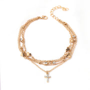 "Leave it on the Cross" Anklet Set