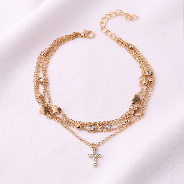 "Leave it on the Cross" Anklet Set