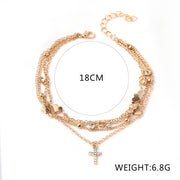 "Leave it on the Cross" Anklet Set