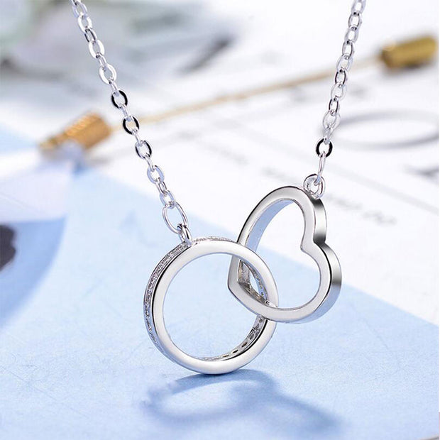 "Heart's Desire" 2 Ring Pendant Necklace