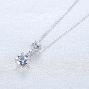 "Crystal Clear" Double Pendant Necklace