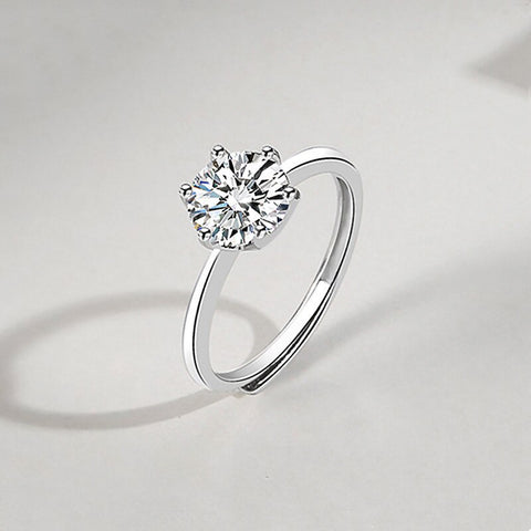 " Down on One Knee" Solitare Ring