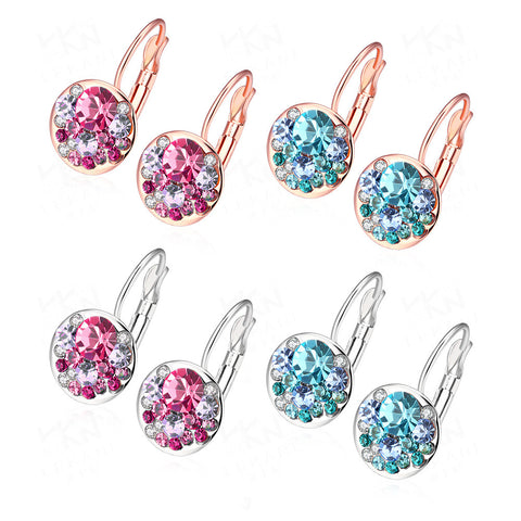 Multicolor Glitter "Diamond" Earrings