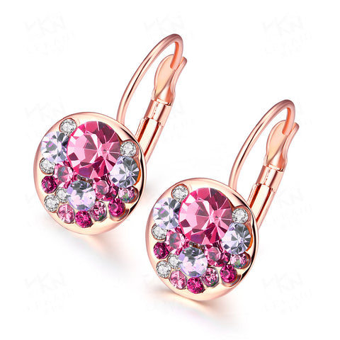 Multicolor Glitter "Diamond" Earrings