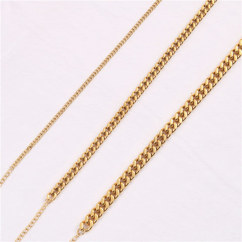 3 Piece Chain Anklet Set