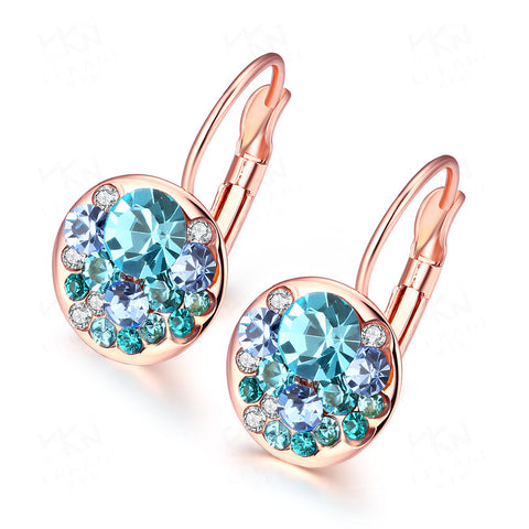 Multicolor Glitter "Diamond" Earrings