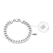 Sterling Silver Cuban Link Chain Bracelet