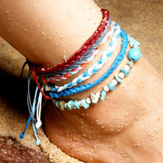 Turquoise Gravel Anklet