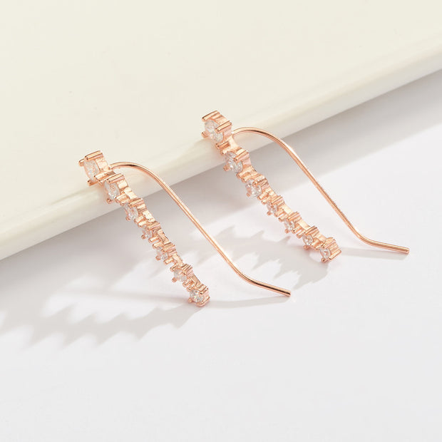 Diamond Cuff Earrings