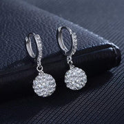 "Belle of the Ball" Round Drop Earrings