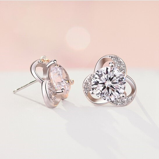 Lovely Flower "Diamond" Earrings