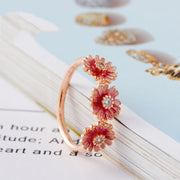 Pink Daisy "Trio" Ring