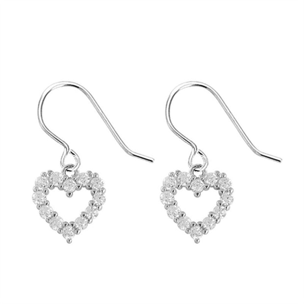 "Hanging Around" Heart Earrings