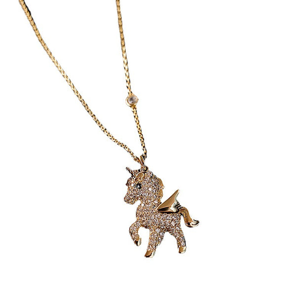 "Lucky Unicorn" Pendant Necklace