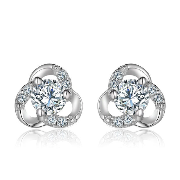 Lovely Flower "Diamond" Earrings