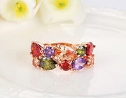 "Rainbow Bright" Multi Colored Gemstone Ring