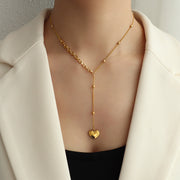 "Pulling at my Heartstrings" Tassel Chain Necklace