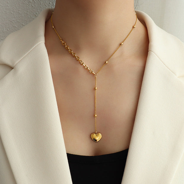 "Pulling at my Heartstrings" Tassel Chain Necklace