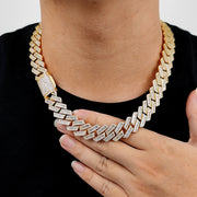 Double Row "Diamond" Cuban Chain