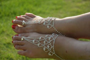 "Make Him Want to Marry Me" Bridal Beach Rhinestone Anklet