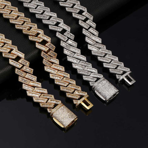 Double Row "Diamond" Cuban Chain