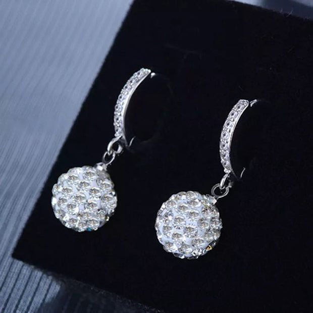 "Belle of the Ball" Round Drop Earrings