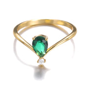 Pear Shaped Birthstone Ring