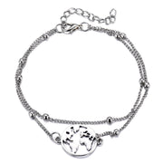 "Wonderlust" Three-piece Map Anklet