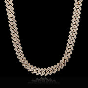 Double Row "Diamond" Cuban Chain