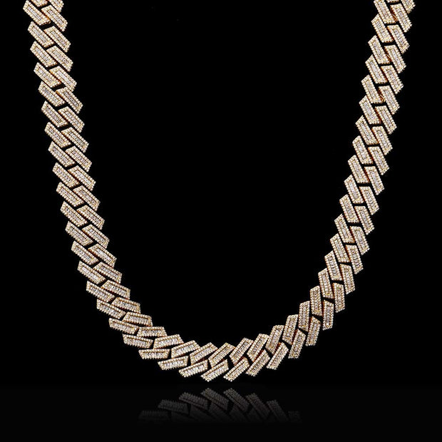 Double Row "Diamond" Cuban Chain