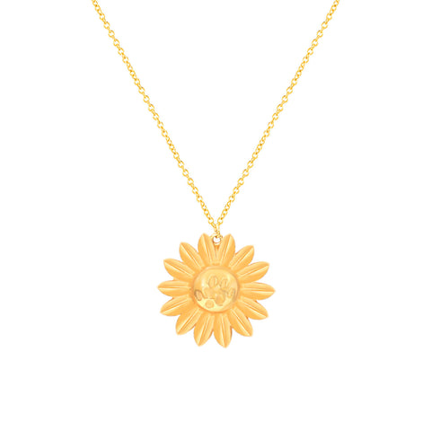 Sunflower Pendant Necklace