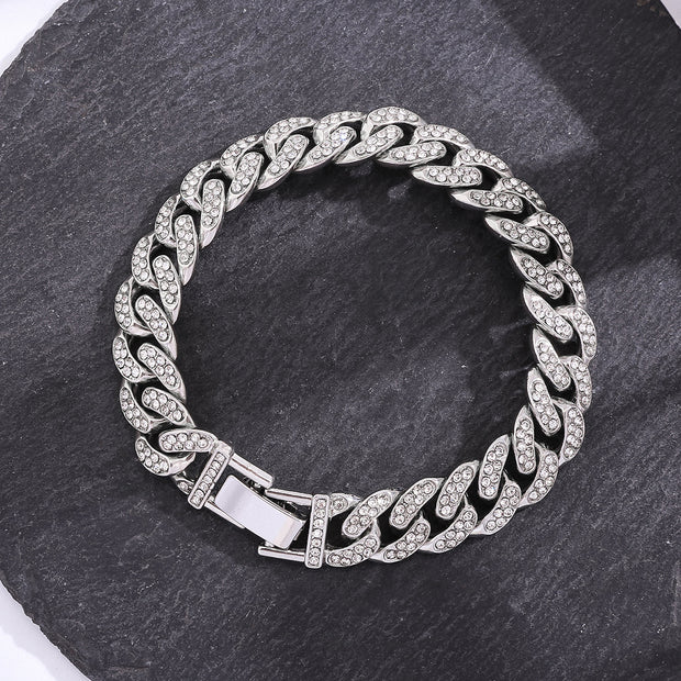 Full Diamond Cuban Bracelet