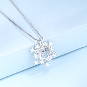 Sterling Silver "Let it Snow"  Pendant Necklace